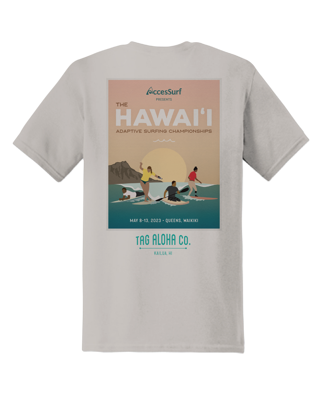 Hawai'i Adaptive Surfing Championships 2023 T-Shirt