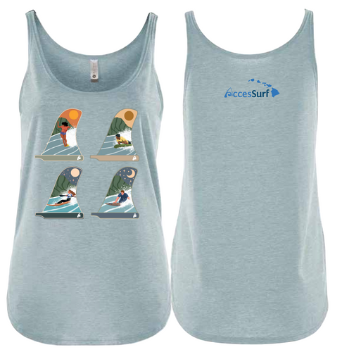 Adaptive Surfer Fin Tank Top