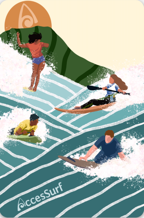 Sticker: Vertical Adaptive Surfers